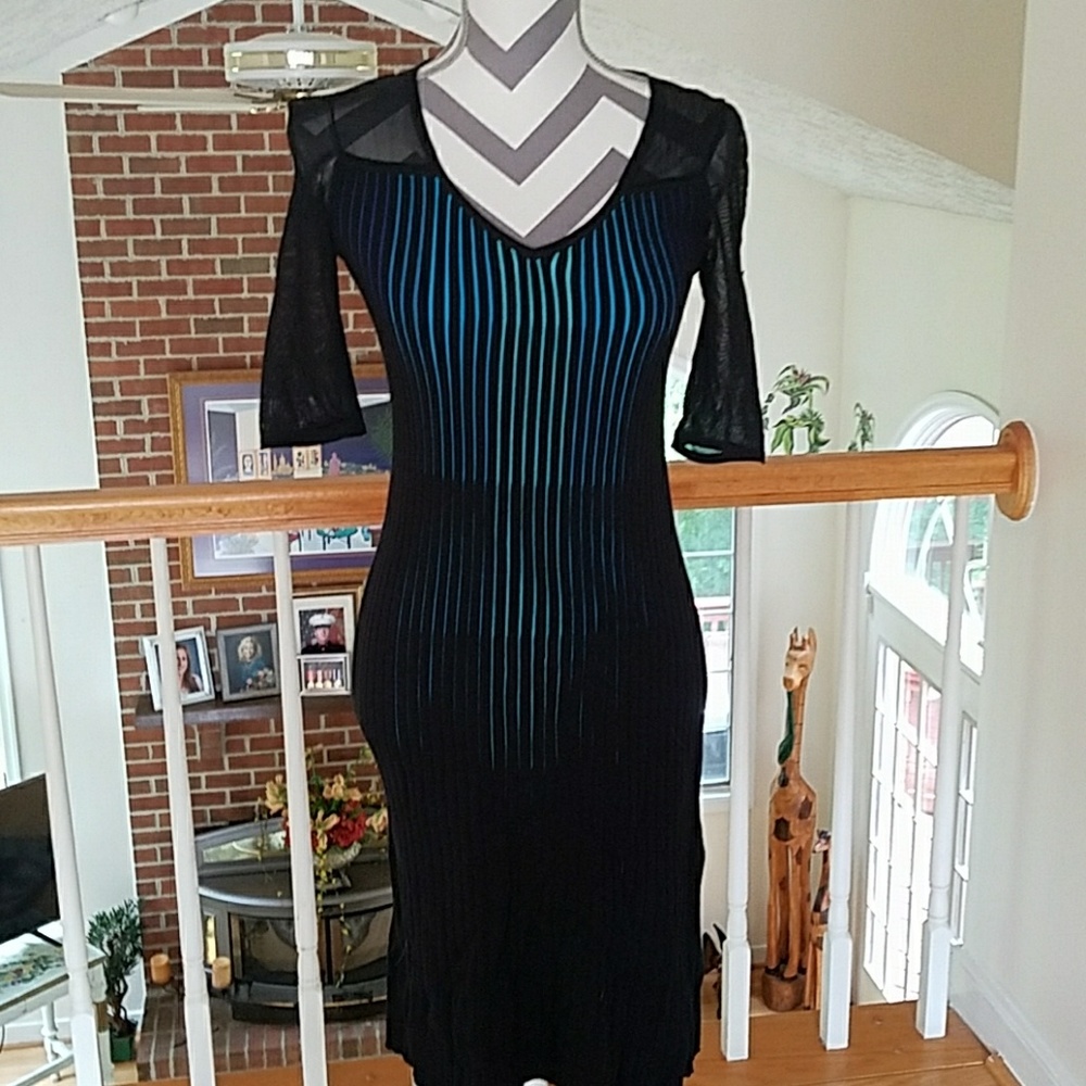 Beautiful blue and black dress